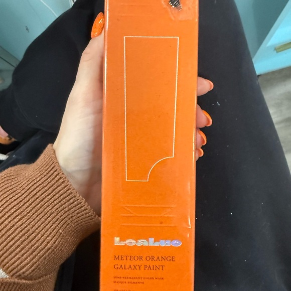 Meteor Orange Galaxy Paint Hair Mask - Picture 1 of 3